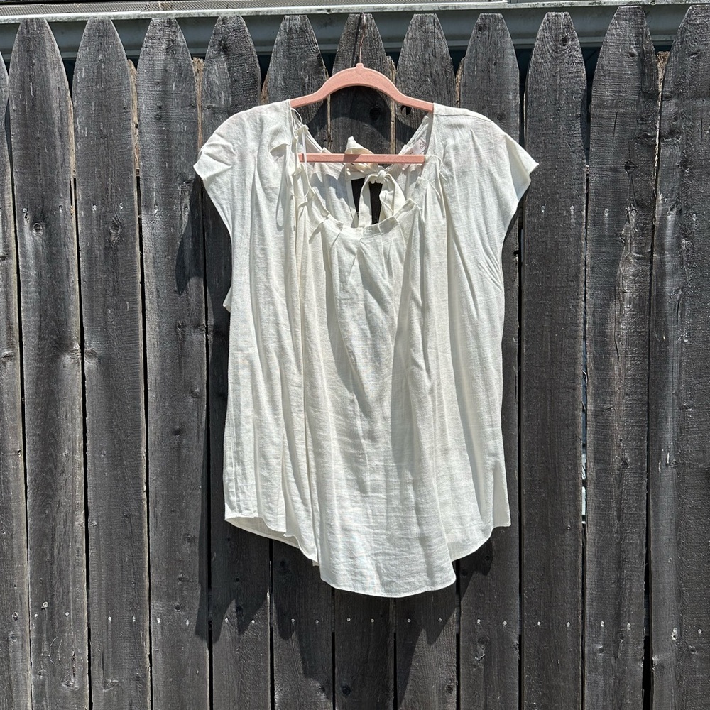 LC Lauren Conrad Cream Blouse